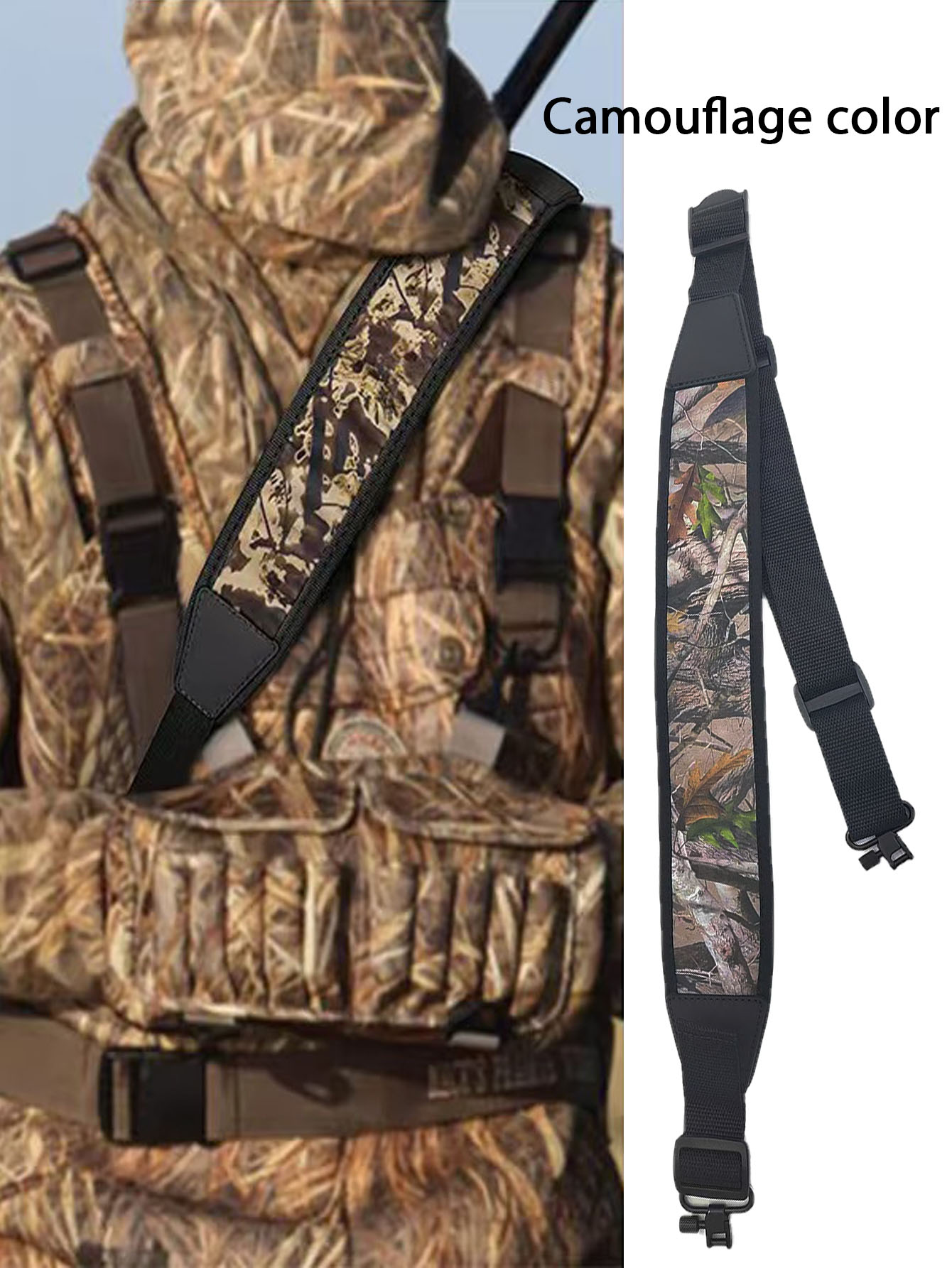 Hunting & Outdoor Supplies Vanderbijlpark - ハンティングショルダーストラップ多機能アウトドアタクティカルベルトショルダーストラップハンティングアクセサリー2点式ショルダーストラップ