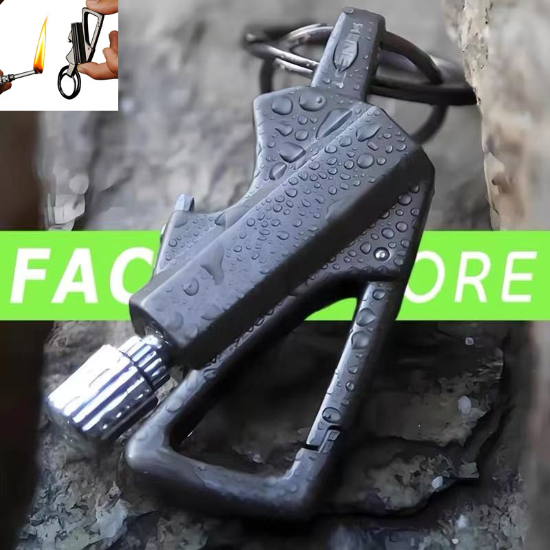 Fire Starter Waterproof - 新しい屋外用金属製携帯ライター、不滅の火起こしマッチ、キャンプ用ライター、防水アウトドアサバイバルツール