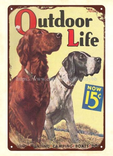 Hunting Dog Outdoor Shop - 1936 OUTDOOR LIFE マガジン ハンティングドッグ カバー