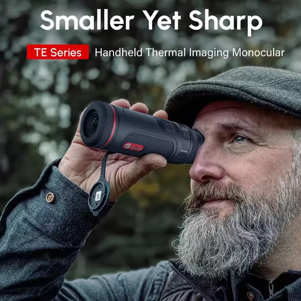 Outdoor Hunting Guide - ガイド 228g 超軽量ハンドヘルドサーマルナイトビジョン単眼鏡 TE421 アウトドアハンティング単眼鏡