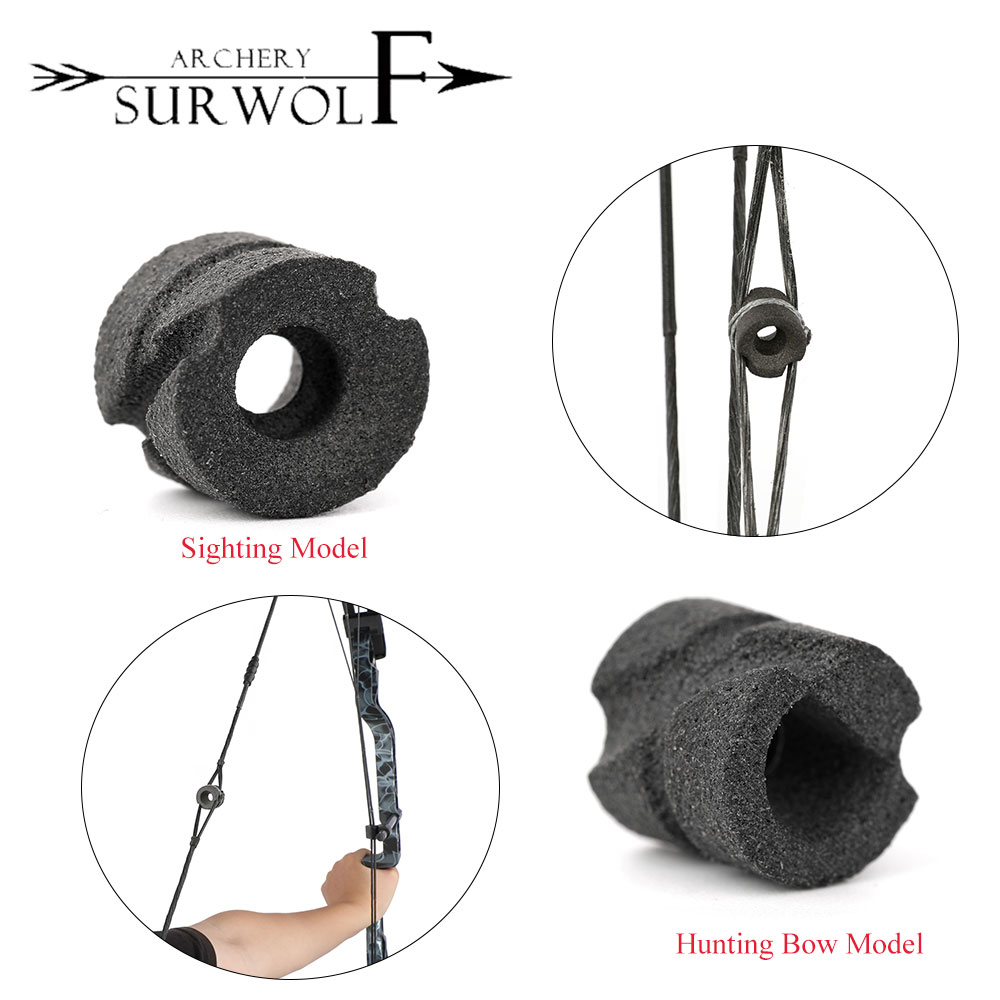 Hunting Bow Compound - アーチェリーピープサイトナイロン照準器モデル/ハンティングボウモデルブラック、様々なサイズのコンパウンドボウハンティング射撃弓アクセサリー