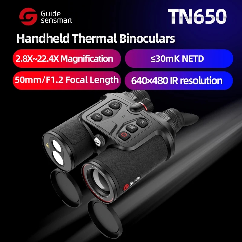 Outdoor Hunting Guide - 屋外狩猟用サーマルイメージング暗視双眼鏡 ナイトビジョンガイド TN650 サーマルカメラ 熱赤外線双眼鏡