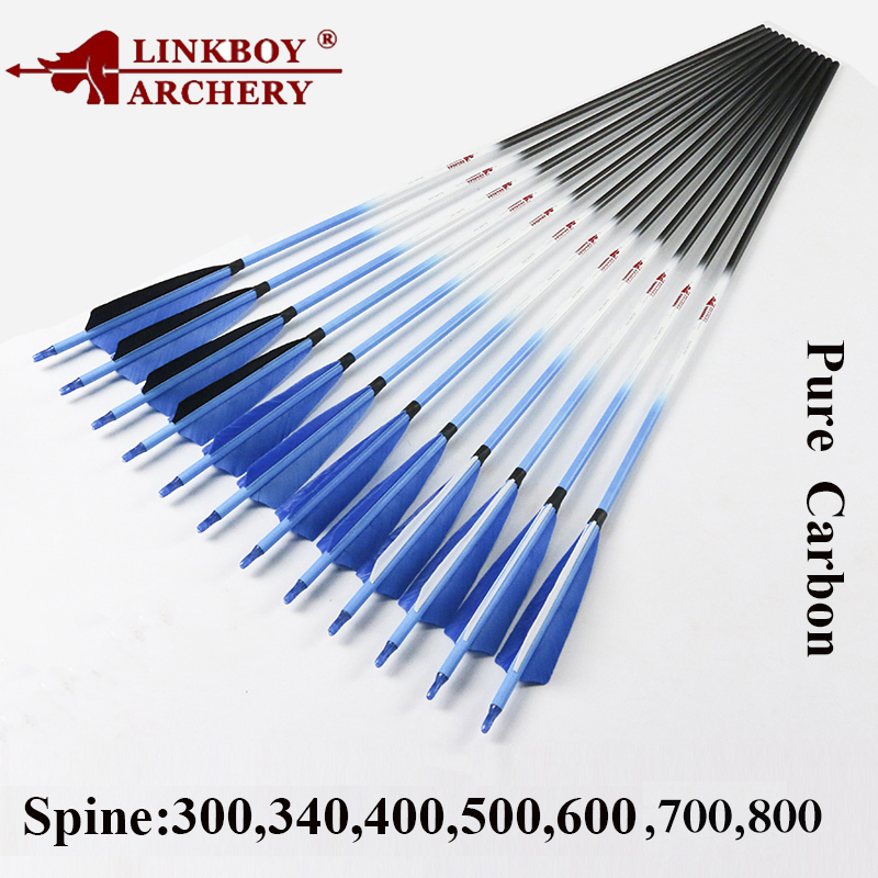 Hunting Bow Compound - Linkboy アーチェリー カーボン矢 SP800 ID6.2mm 32インチ
