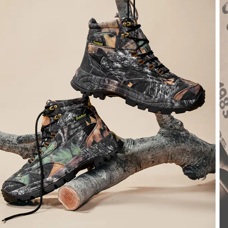 Outdoor Hunting Boots For Men - メンズハイトップ迷彩ハンティングブーツ通気性スポーツシューズアウトドアハイキング耐摩耗性防水登山ブーツ