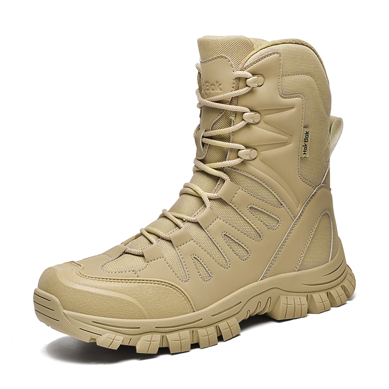 Outdoor Hunting Boots For Men - ビッグサイズ 39-47 デザートタクティカルメンズブーツ 防水ハイキングシューズ 耐摩耗性 滑り止め