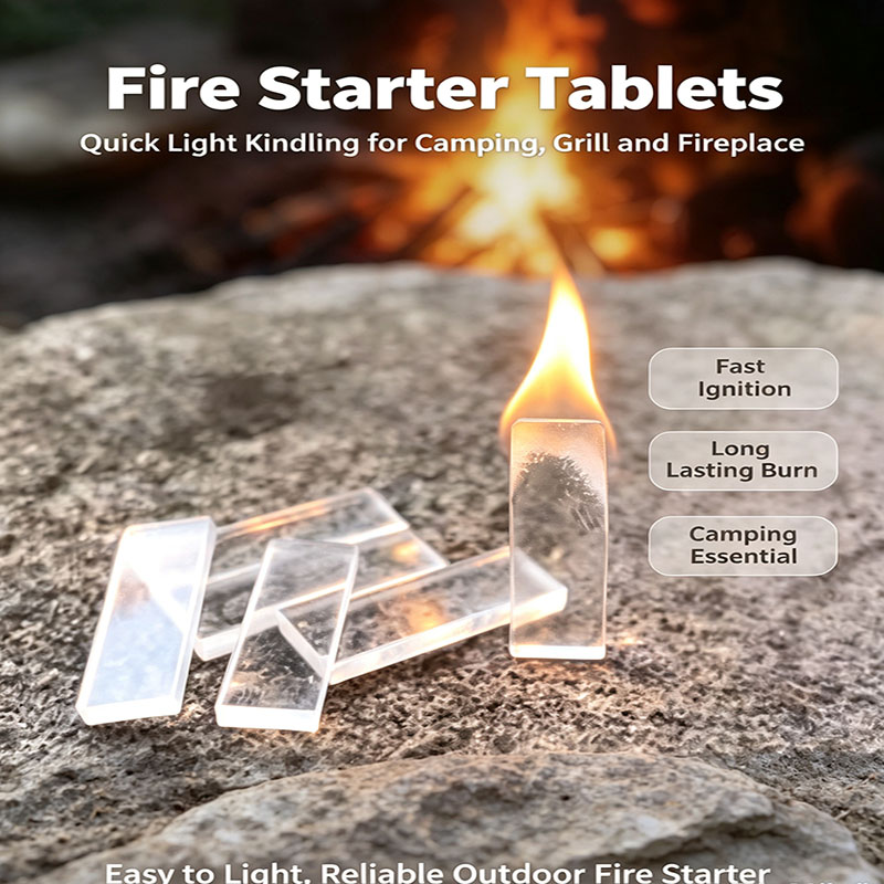 Fire Starter Waterproof - 100個入り防水ファイヤースターターキューブ、長持ちする速燃ファイヤーストリップ、キャンプ、バーベキュー、焚き火、アウトドアサバイバルギア用