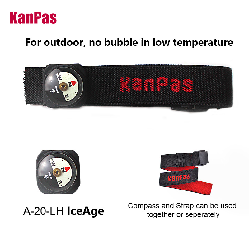 Outdoor Hunting Guide - KANPAS ICEAGE コンパス リストバンド付き バッグストラップ アウトドア