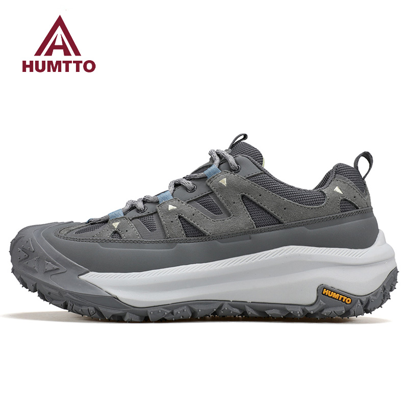 Outdoor Hunting Boots For Men - HUMTTO牛革製アウトドアメンズハイキングブーツ、防水ハンティングブーツ、レディーストレッキングシューズ、アンクルトレッキングシューズ、ウォーキングスニーカー