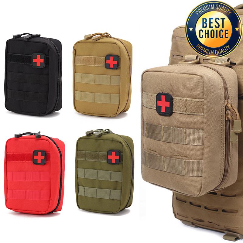 Outdoor Hunting Kit - 屋外の戦術的な多機能ウエストパック MOLLE 医療緊急キットポータブルサバイバルキットアクセサリーポーチ迷彩トレーニングバッグ