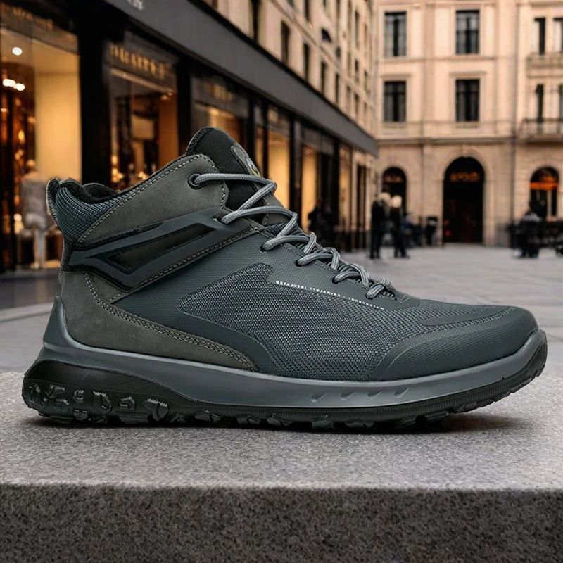 ハイカットメッシュレザーシューズ メンズ アスレチックデザイ - Outdoor Hunting Boots For Men のレビューと価格