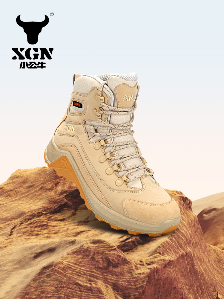 XGN 牛革屋外ハイキングシューズ男性イベント防水女性トレッ - Outdoor Hunting Boots For Men のレビューと価格