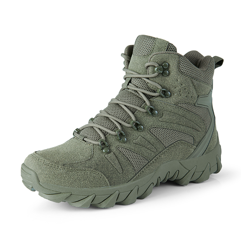 砂漠戦闘訓練ブーツ男性屋外キャンプ耐摩耗性迅速対応ハイキング - Outdoor Hunting Boots For Men のレビューと価格