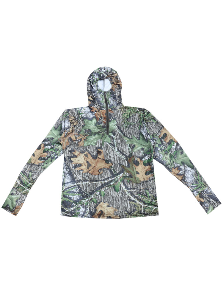 夏の屋外ジャングル迷彩狩猟釣りフード付きジャケット通気性速乾 - Outdoor Hunting Outfitters のレビューと価格