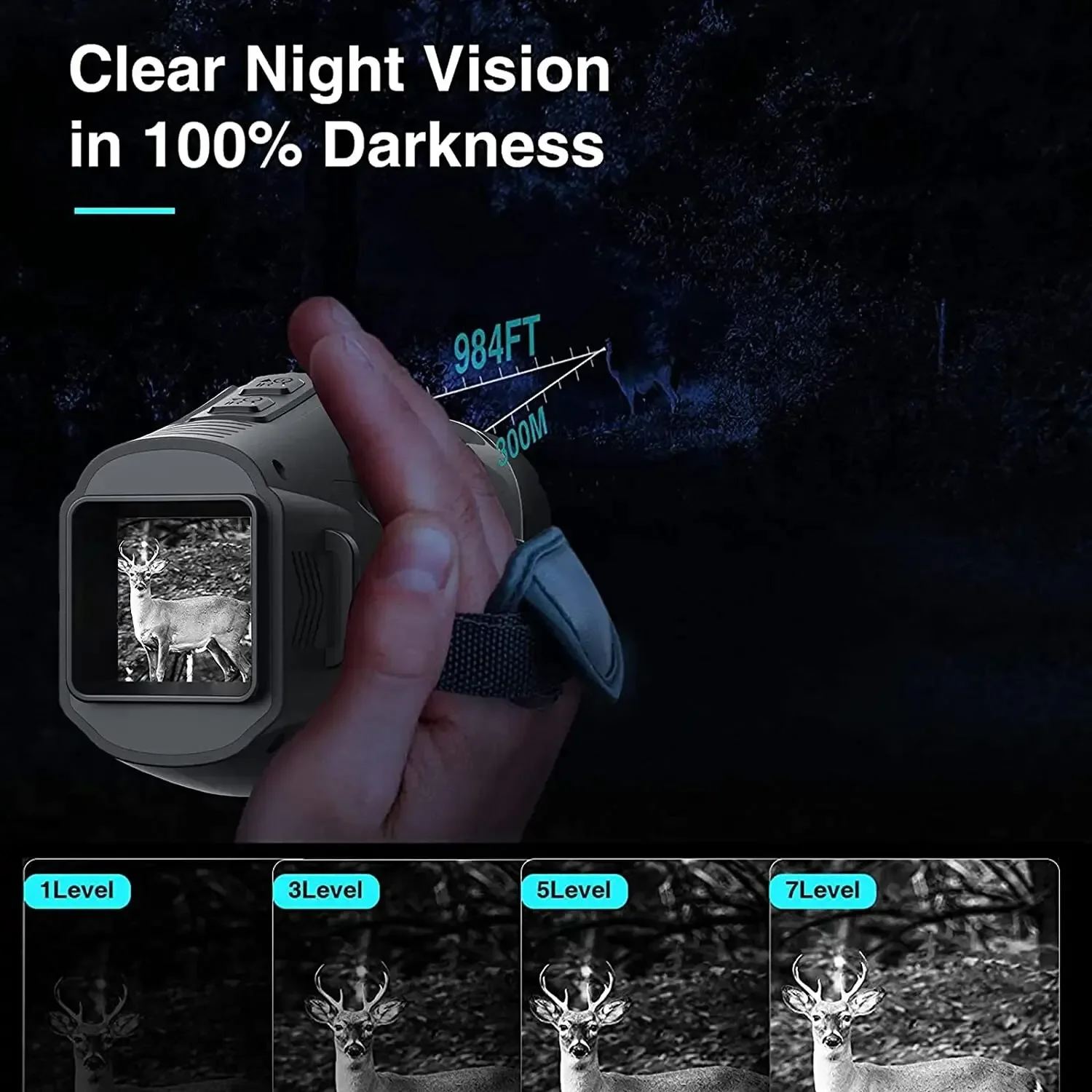 R11 1080P単眼赤外線暗視装置 5倍デジタルズーム 3 - Outdoor Hunting Digital Night Vision のレビューと価格