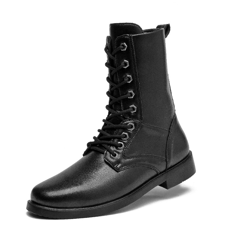 ハイカットレザーブーツ アウトドアタクティカルコンバットブー - Outdoor Hunting Boots For Men のレビューと価格