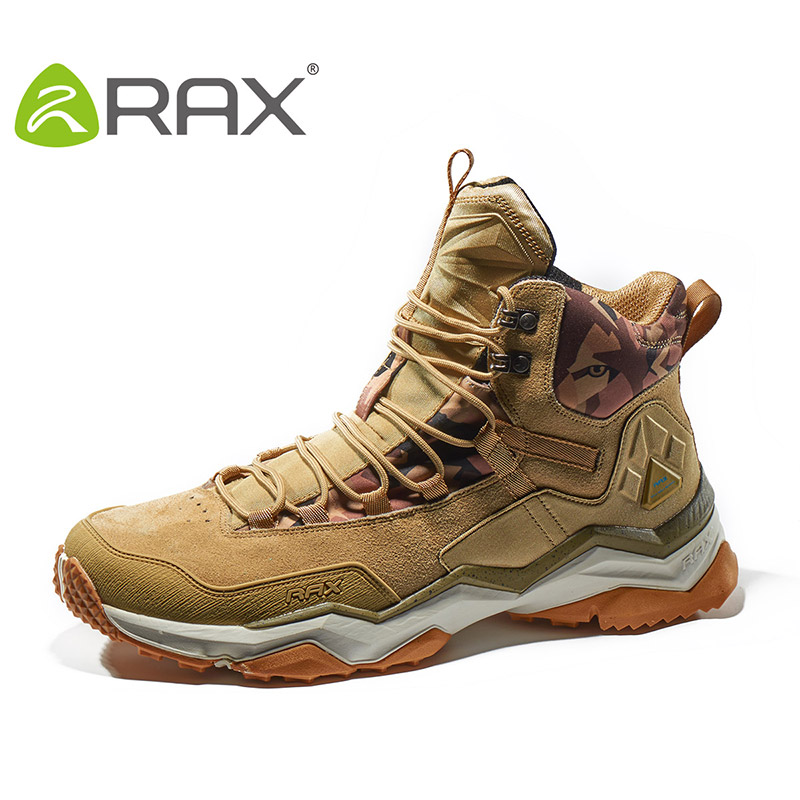 Rax-男性と女性のためのミッドハイキングシューズ,革のスニ - Outdoor Hunting Boots For Men のレビューと価格