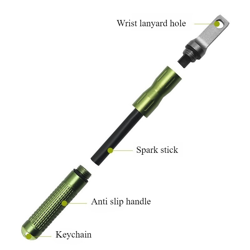 ポータブル防水フリント緊急着火具多機能屋外キャンプ用品ファイ - Fire Starter Waterproof のレビューと価格