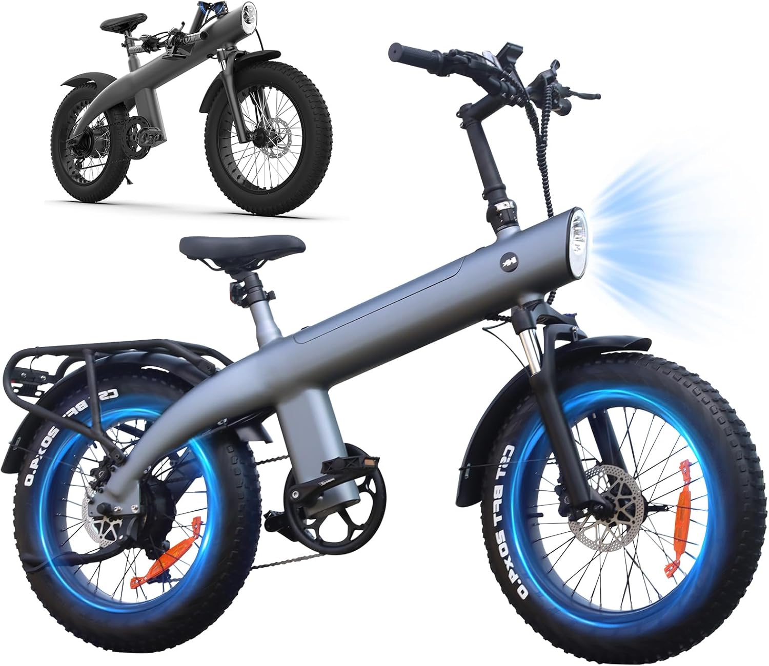 KIXIN新型電動折りたたみ自転車、ファットタイヤ搭載、アウ - Outdoor Hunting Electric Bike のレビューと価格