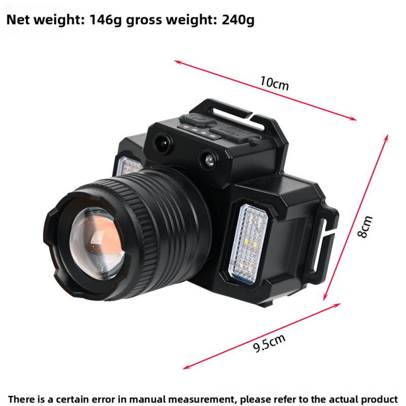 戦術スマートセンサーヘッドランプ屋外照明懐中電灯高輝度マイニ - Headlamp Tactical Bright のレビューと価格