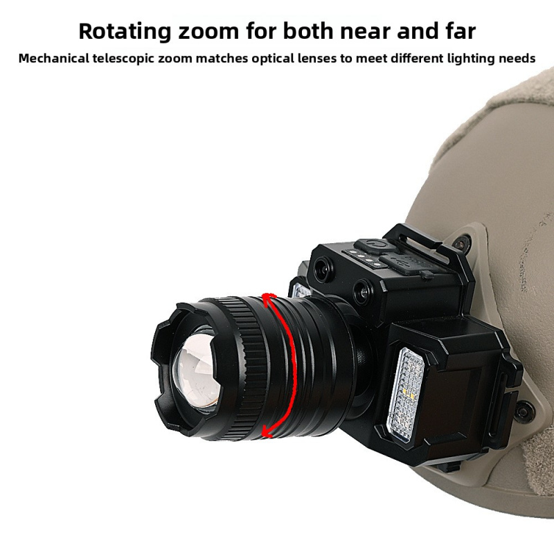 戦術スマートセンサーヘッドランプ屋外照明懐中電灯高輝度マイニ - Headlamp Tactical Bright のレビューと価格
