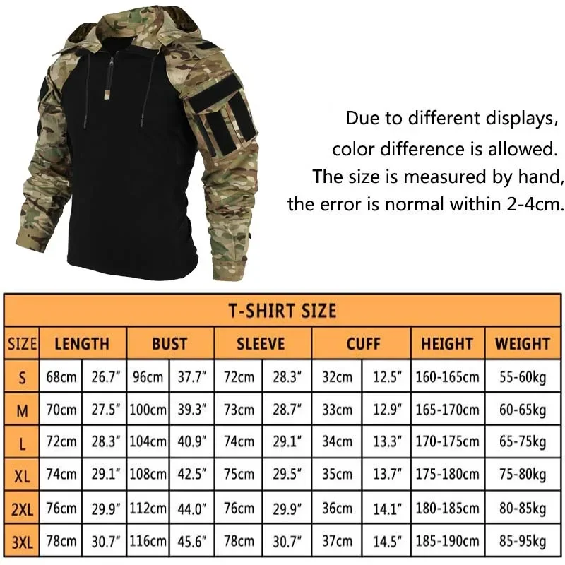 迷彩戦闘 Tシャツフード付き男性戦術シャツエアガンペイントボ - Hunting Outdoor Clothing のレビューと価格