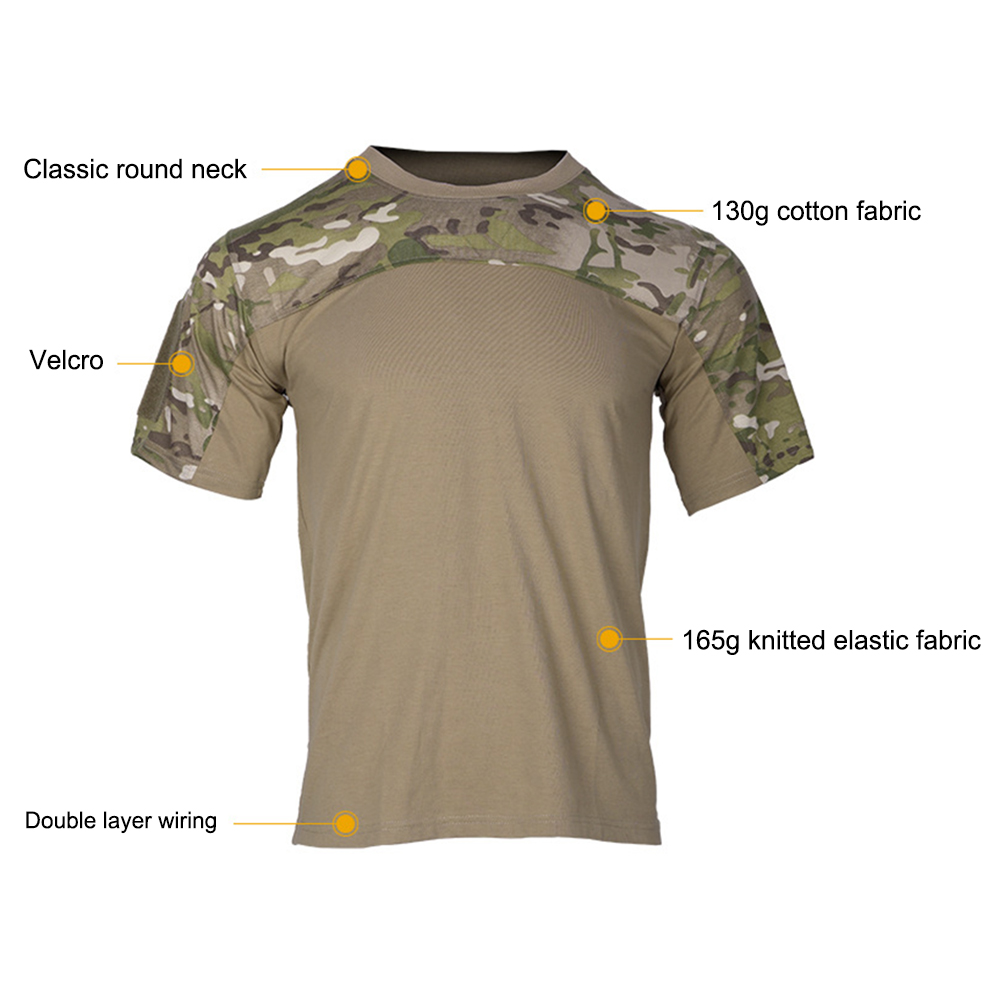 男性用の通気性のあるTシャツ,戦術的な戦闘のTシャツ,狩猟服 - Hunting Outdoor Clothing のレビューと価格