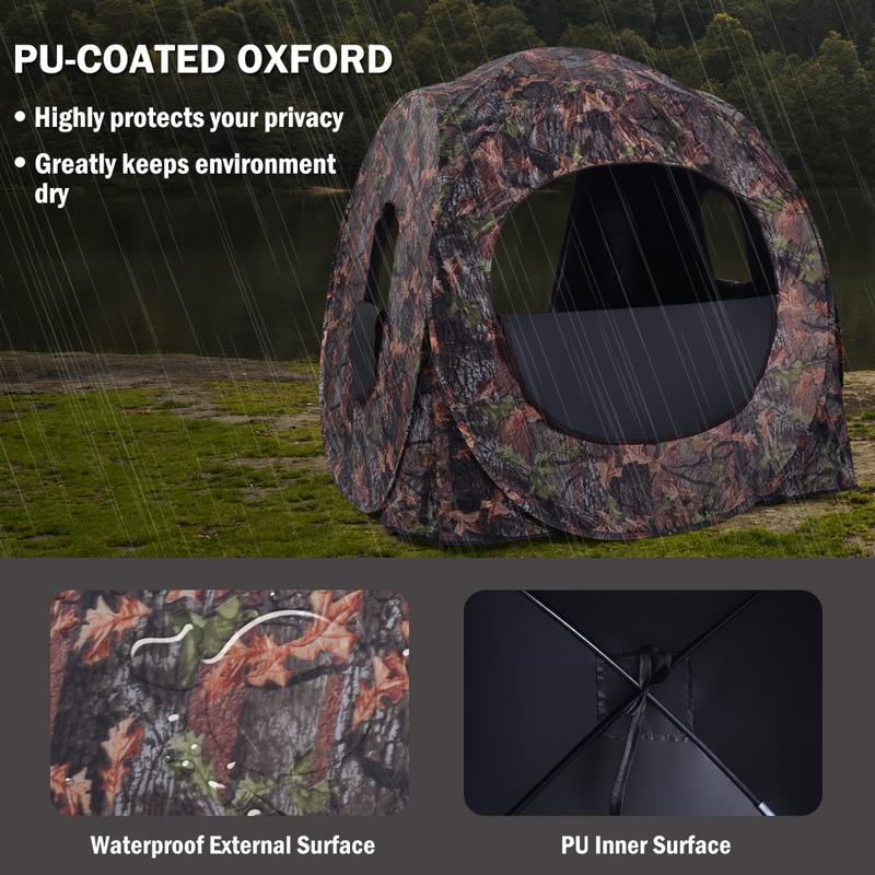 3人用ポップアップハンティングテント、PUオックスフォード生 - Hunting & Outdoor Supplies Vanderbijlpark のレビューと価格