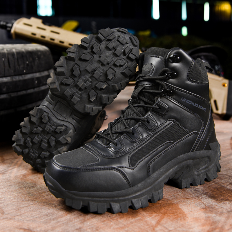 メンズハイキングシューズ戦術スポーツシューズ男性用ハイカット - Outdoor Hunting Boots For Men のレビューと価格