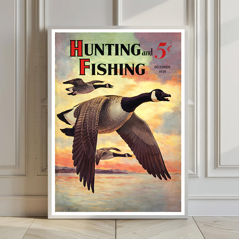 ヴィンテージアメリカンアウトドアマガジンポスター、狩猟、釣り - Outdoor Hunting And Fishing Magazines のレビューと価格