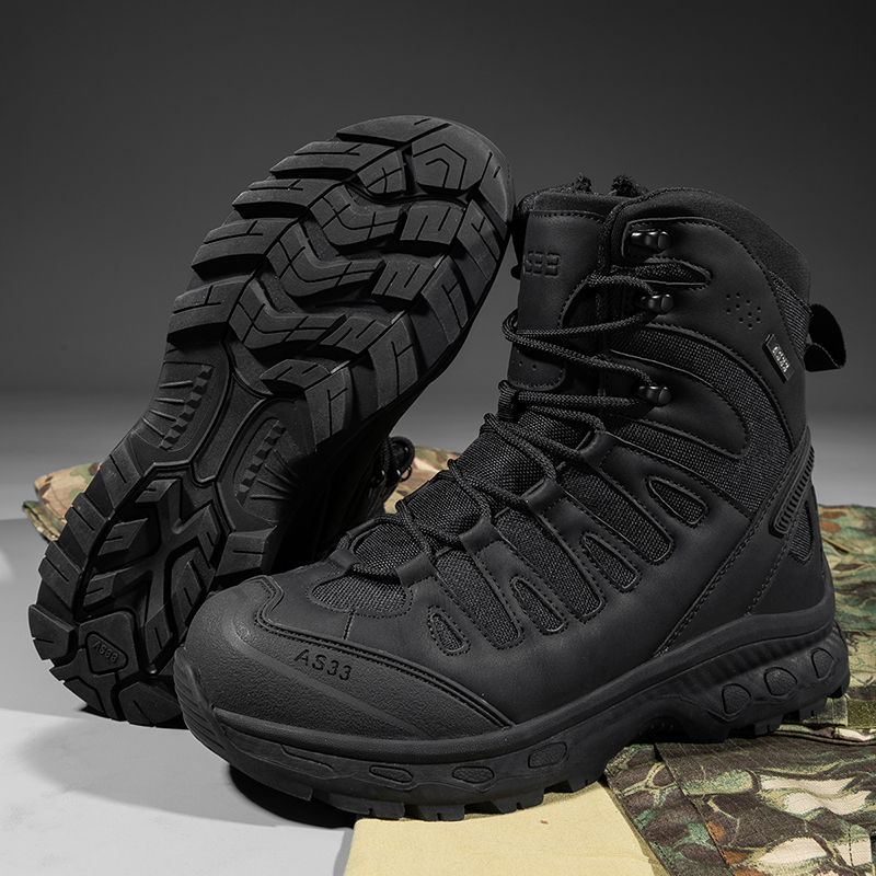 新しい男性の戦術的なブーツ軍事ブランド狩猟ハイキング靴足首防 - Outdoor Hunting Boots For Men のレビューと価格