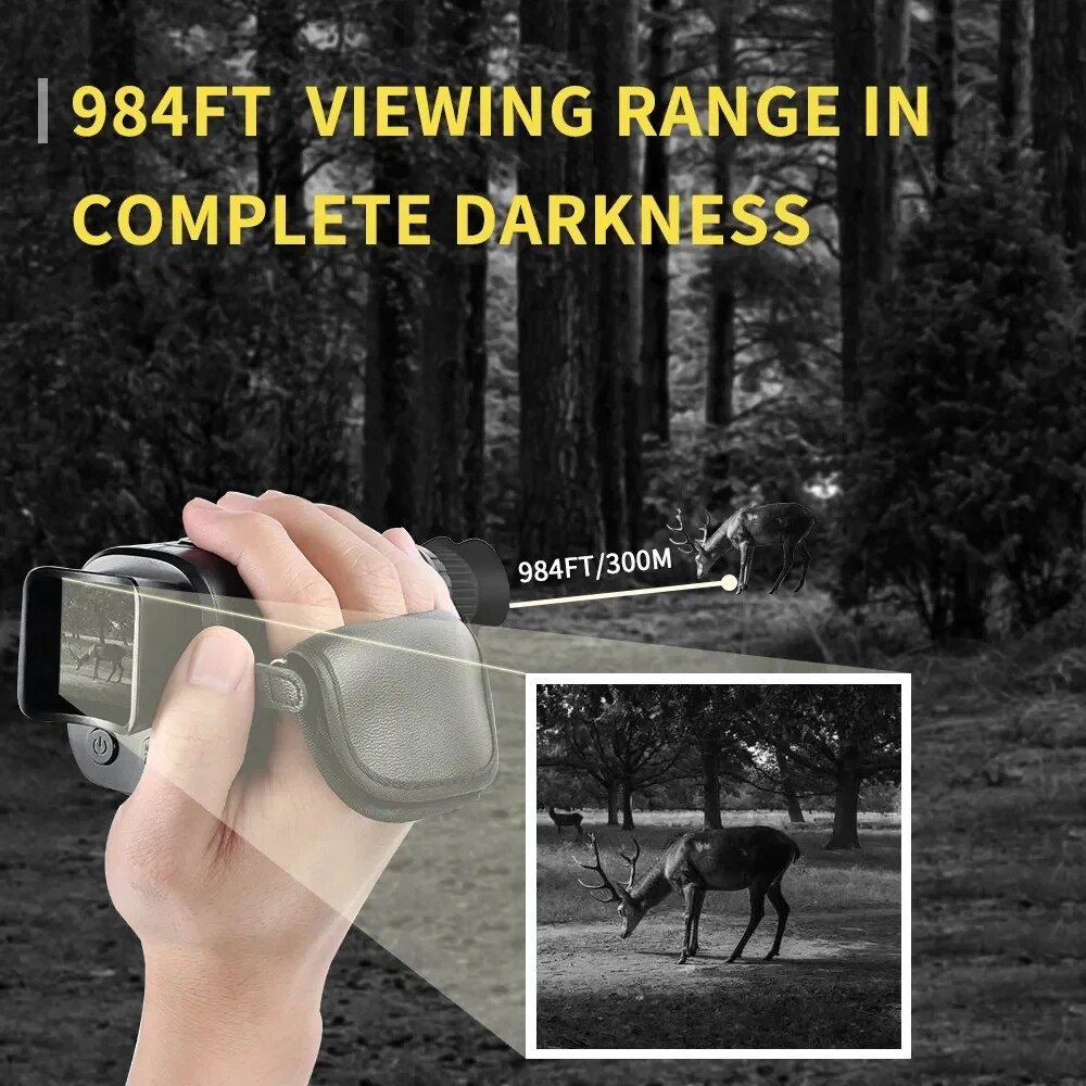 単眼暗視装置,1080p HD,赤外線カメラ,5倍デジタルラ - Outdoor Hunting Digital Night Vision のレビューと価格