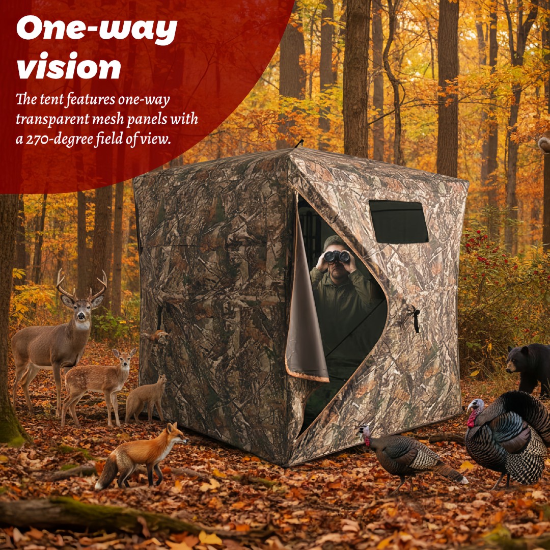 迷彩柄ポップアップハンティングブラインド、簡単設置、地上設置 - Hunting & Outdoor Supplies Vanderbijlpark のレビューと価格