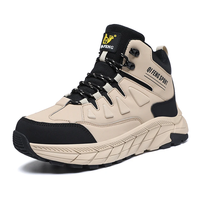 大型サイズ48 レザーハイキングブーツ メンズ 冬用 アウト - Outdoor Hunting Boots For Men のレビューと価格