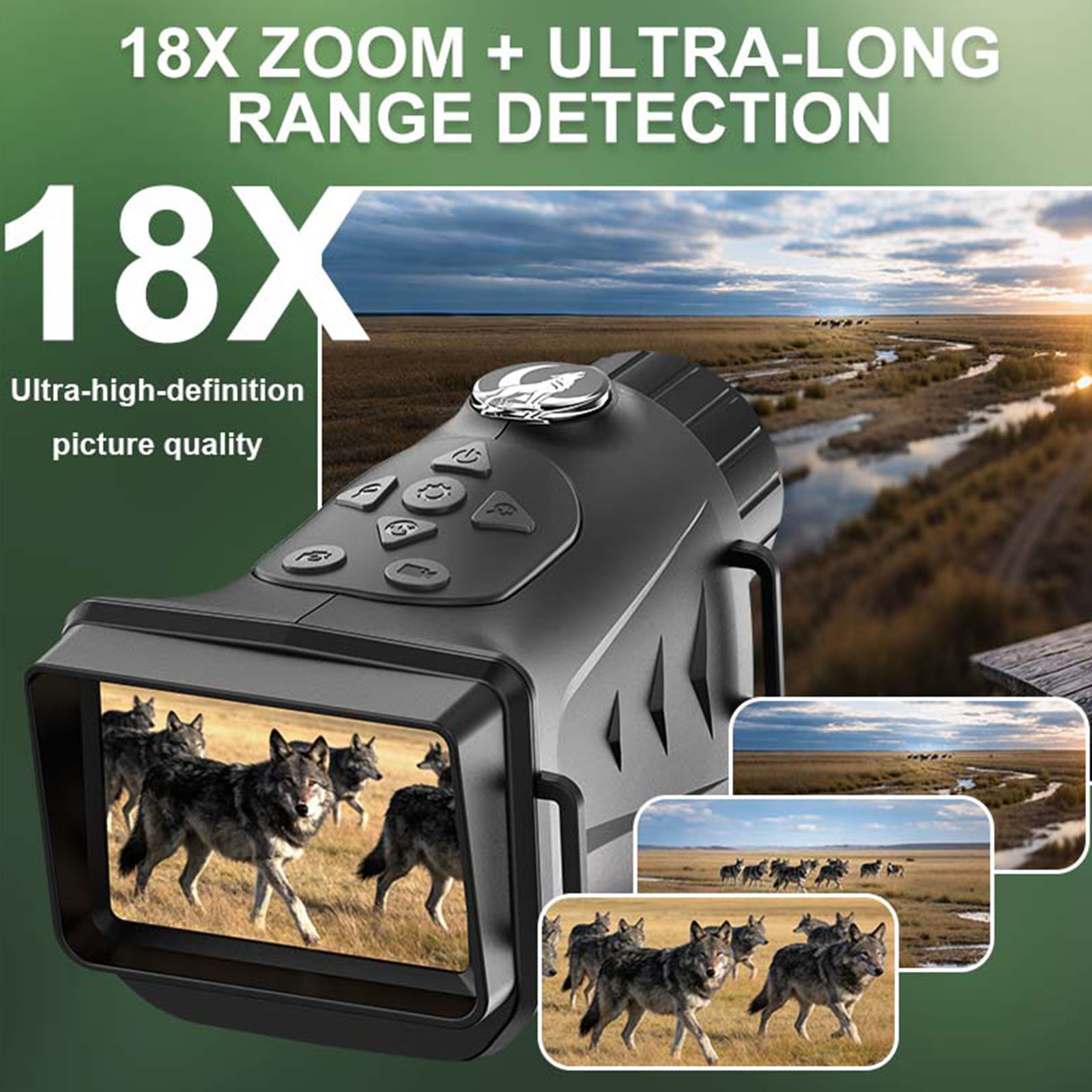 4K赤外線ナイトビジョンデバイス充電式ハンティングカメラデジ - Outdoor Hunting Digital Night Vision のレビューと価格