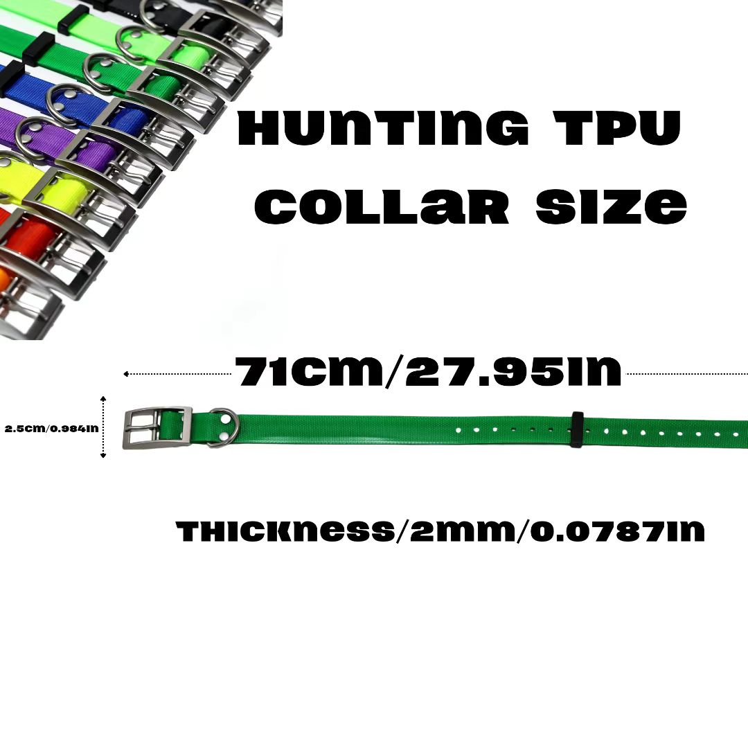 幅2.5cmの頑丈なTPU製犬用首輪、防水、ハンティング、調 - Outdoor Hunting Dog Collar のレビューと価格