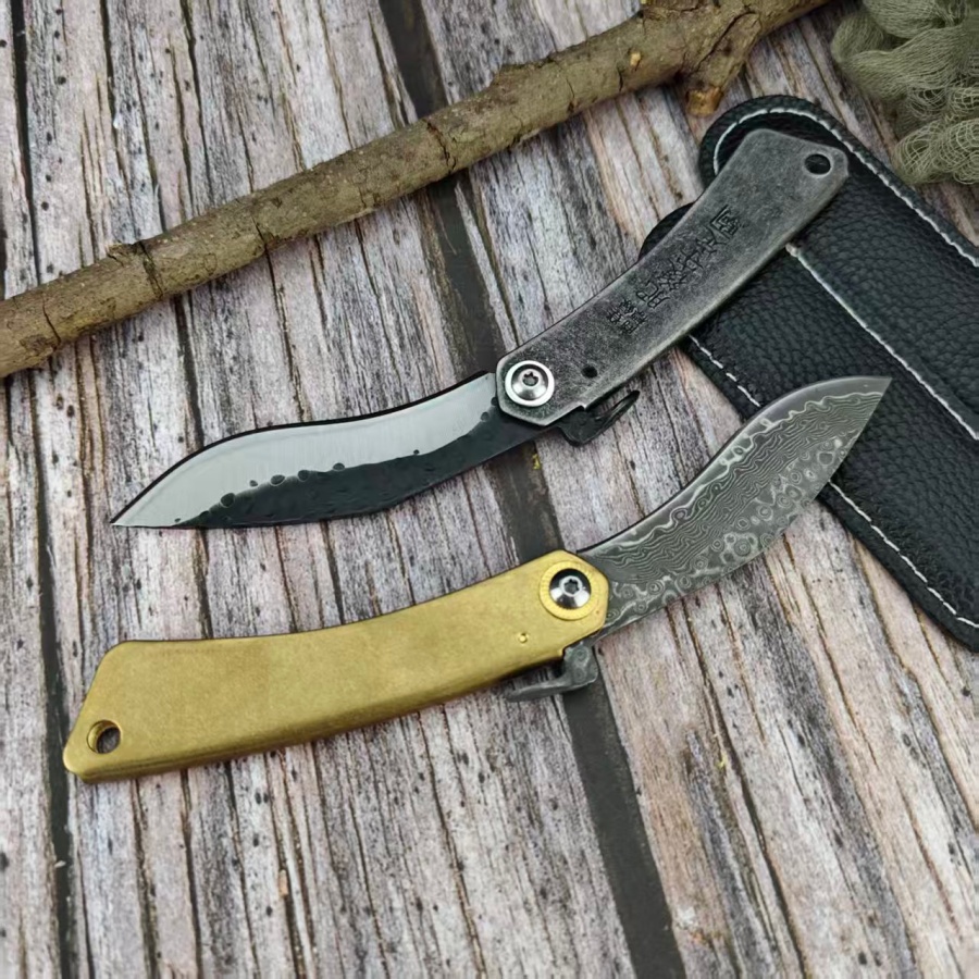 高品質ジャングルアドベンチャーハンティング折りたたみナイフ、 - Hunting And Camping In Jungle のレビューと価格