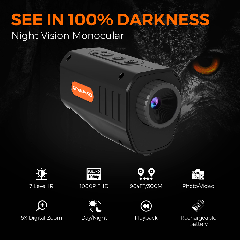 GTGUARD N3 ナイトビジョン単眼鏡ゴーグル 5倍デジ - Outdoor Hunting Digital Night Vision のレビューと価格