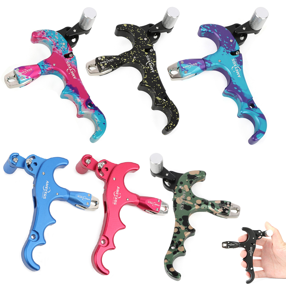 コンパウンドボウリリース 4フィンガー 360 °   ジョ - Hunting Bow Compound のレビューと価格