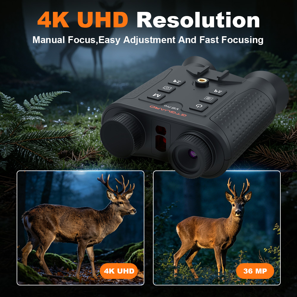 4Kナイトビジョン双眼鏡 8倍デジタルズーム 赤外線ナイトビ - Outdoor Hunting Digital Night Vision のレビューと価格